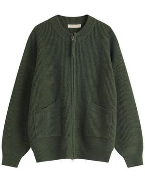 FRIZMWORKS Deck Zip Up Cardigan - Green