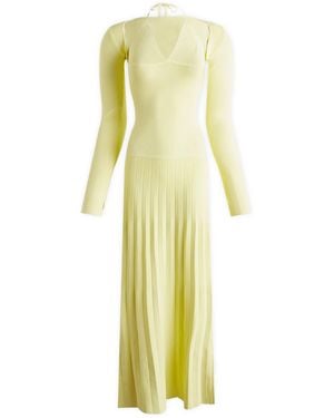 Sir. The Label Juniper Contoured Maxi Dress - Yellow