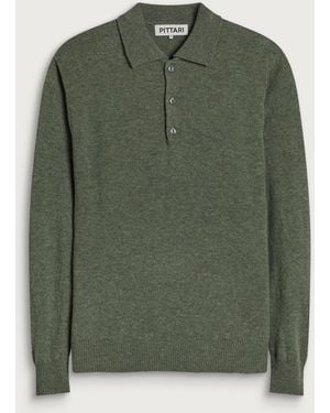 Pittari Knitted Polo - Green
