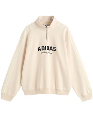 adidas Quarter Zip - Natural