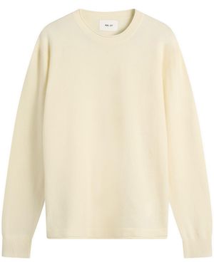 NN07 Sammy Crew Neck Sweater - White