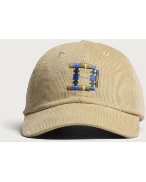 Drake's D 1977 Cord Baseball Cap - Natural