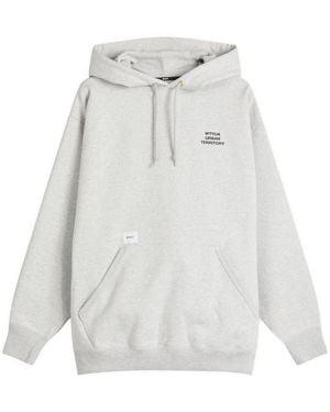 WTAPS Wut Embroidered Hoodie - White
