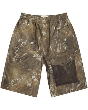 Merely Made Patch Pocket Wide Short - Green