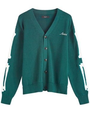 Amiri Bones Cardigan - Green