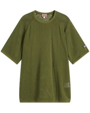 KENZO Mesh Oversized T-Shirt - Green