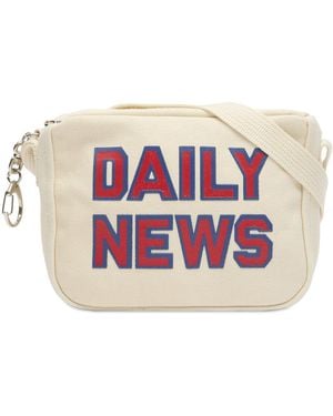Unlikely Dry Goods Daily News Miniature Messenger Bag - Red