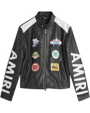 Amiri Patch Racer Jacket - Grey