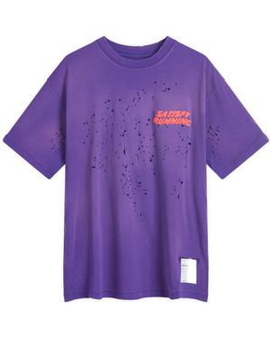 Satisfy Mothtech Wave T-Shirt - Purple