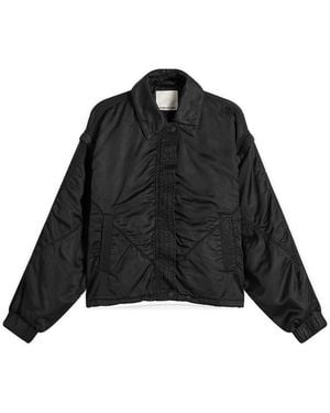 YMC Heath Bomber Satin Jacket - Black