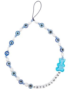 Crystal Haze Jewelry Phone Bracelet Charm - Blue