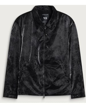 Y-3 Marble Nylon Shirt Jacket - Black