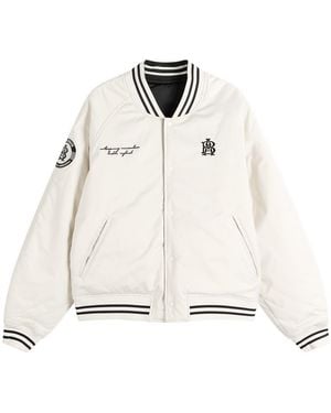 About Blank Reversible Satin Jacket - White