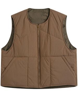 Unlikely Dry Goods Reversible Utility Vest - Brown