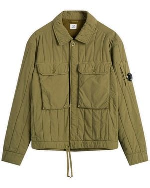 C.P. Company Garment Dyed Quilted Jacket - Green