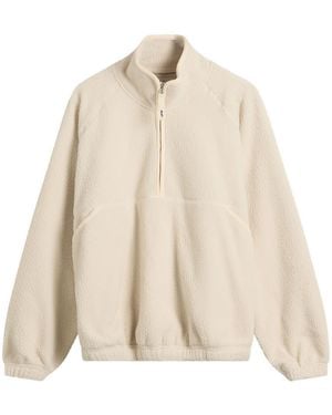 NOTHING WRITTEN Woolly Fleece Pullover - Natural