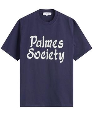 Palmes Society T-Shirt - Blue