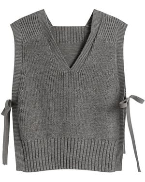 Beams Boy Knitted Vest Top - Gray