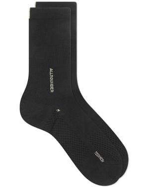 RoToTo Allrounder Tech-Mesh Crew Sock - Black