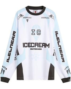 ICECREAM Motorcycle L/S T-Shirt - Blue