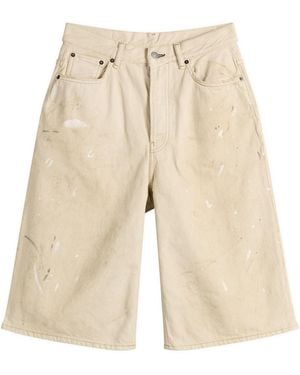 Acne Studios Judda Trafalgar Denim Shorts - Natural