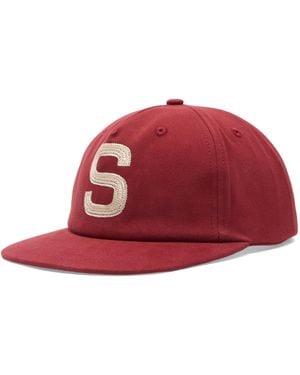 House Of Sunny Chain Stitch Emblem Cap - Red