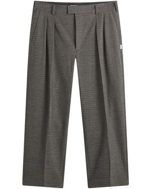 WTAPS Glen Check Two Tuck Pants - Grey