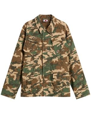 ICECREAM Running Dog Jungle Fatigue Field Jacket - Green