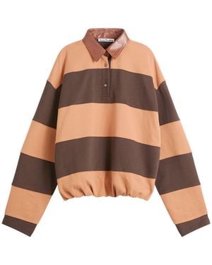 Acne Studios Folio Stripe Rugby Shirt - Brown