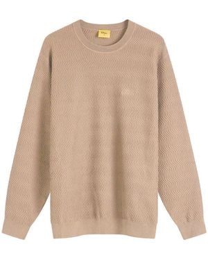 Dime Wave Cable Knit Jumper - Brown
