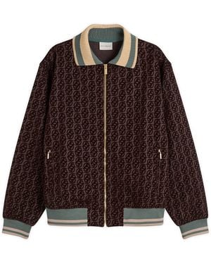 Drole de Monsieur Drole De Monsieur Monogram Tracksuit Jacket - Brown