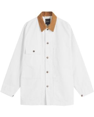 Beams Plus Denim Loose Coverall Jacket - White