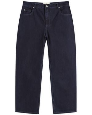 Folk Barrel Leg Jean - Blue