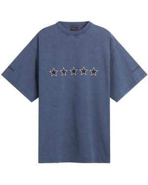 Balenciaga Top Rating Printed T-Shirt - Blue