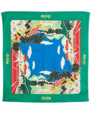Drole de Monsieur Country Club Neck Tie - Blue