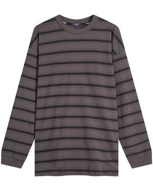 Comme des Garçons Stripe Long Sleeve T-Shirt - Gray