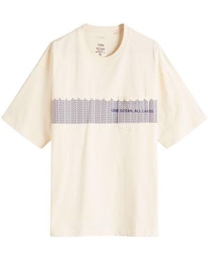 Nanamica Ooal Graphic Pocket T-Shirt - Natural