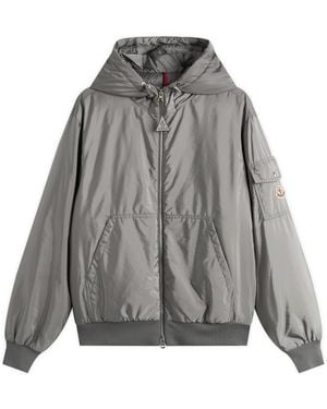 Moncler Poiliot Jacket Eco Nylon Hooded Jacket - Gray