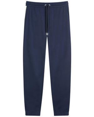 Moncler Logo Cotton Sweat Pants - Blue