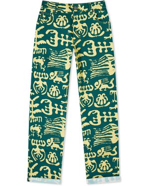 Charles Jeffrey Art Denim Jean - Green