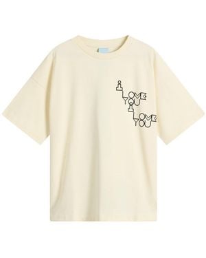 EBIT I Love You' Logo T-Shirt - Natural