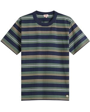 Armor Lux Multi Stripe T-Shirt - Blue