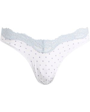 Skims Fits Everybody Lace Dipped Thong - White