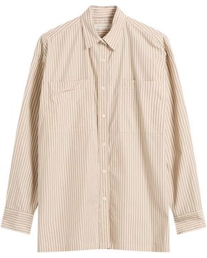 NOTHING WRITTEN Toro Oversized Stripe Shirt - Natural