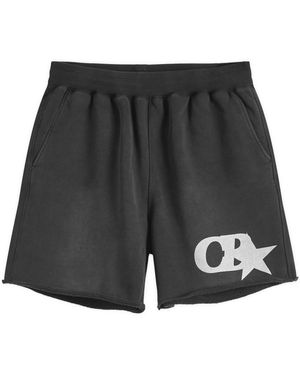 Cole Buxton Cb Star Distressed Shorts - Black