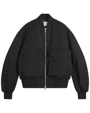 MKI Miyuki-Zoku Silky Nylon Bomber - Black