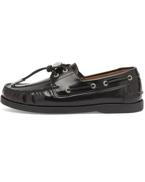 Toga Leather Loafers - Black