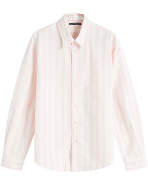 Acne Studios Sunnie Vintage Oxford Stripe Shirt - White
