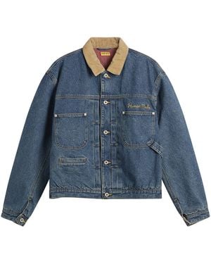 Human Made Corduroy Collar Denim Jacket - Blue