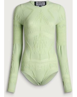 PAOLINA RUSSO Thermal Bodysuit - Green
